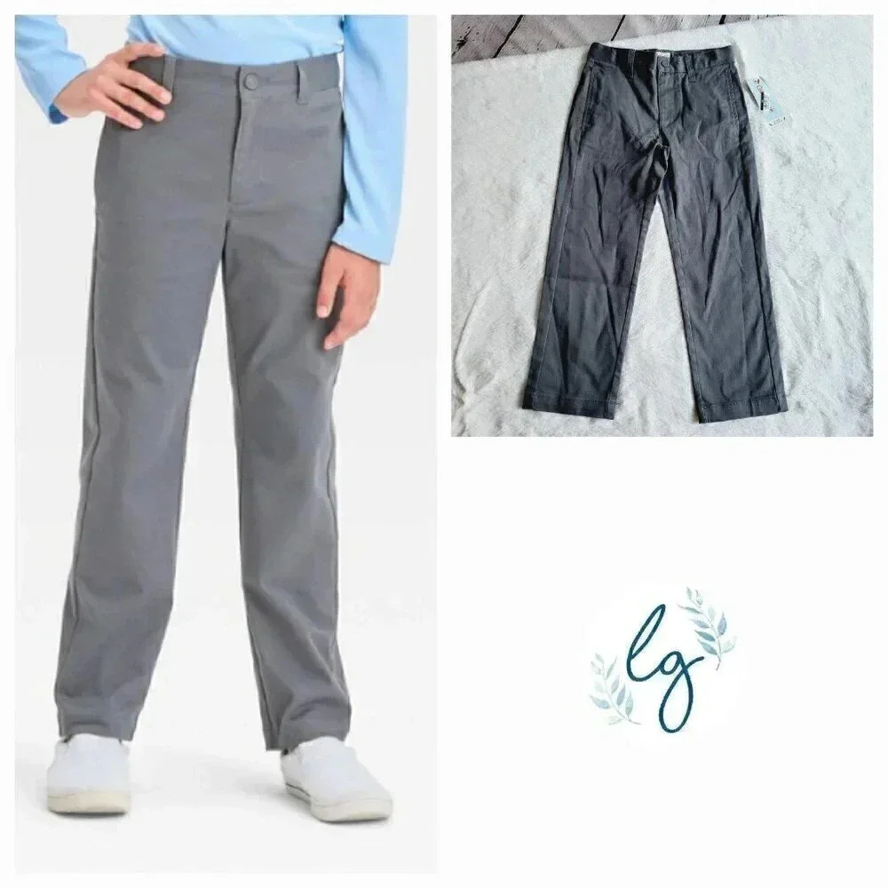 Cat & Jack Boys' Straight Fit Pants (size 5) 4KIDO-T - Picture 1 of 4